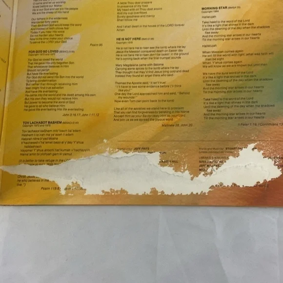 Liberated Wailing Wall Messianic Way 1984 Jews For Jesus Vinyl Record LP - Picture 12 of 13